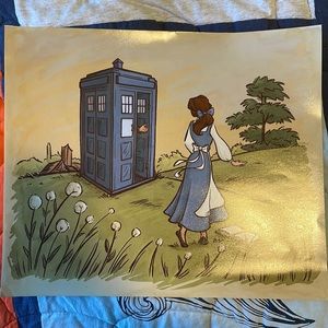 Belle and the Doctor art print